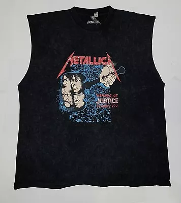 Buy Metallica Vest Top 100% Official Black Hammer Of Justice Asos • 16.99£