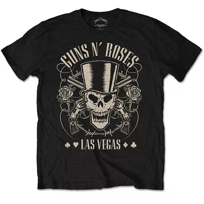 Buy Guns And Roses - Top Hat Skull And Pistols T-Shirt - Official Band Merch • 20.68£