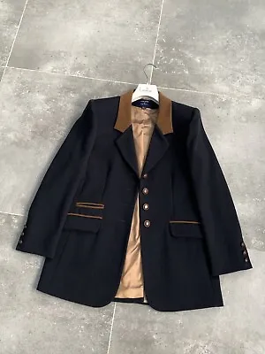 Buy Women's COUSINS OF CHELTENHAM Folk Wool Blazer Coat Jacket SZ EU 38 UK 12 US 8 M • 73.99£