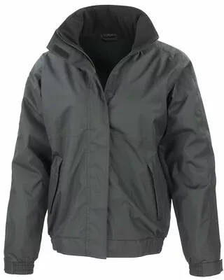Buy Personalised Winter BOMBER Jacket TEXT Only Print Work Wear Coat PVC Waterproof • 22.99£