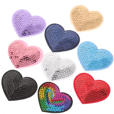 Buy  9pcs Self-adhesive Patches Heart Patches Small Repairing Patches Clothes • 5.33£