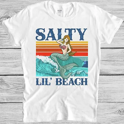 Buy Salty Lil' Beach Mermaid Funny Music Movie Cult Gamer Gift Tee T Shirt 4030 • 6.70£
