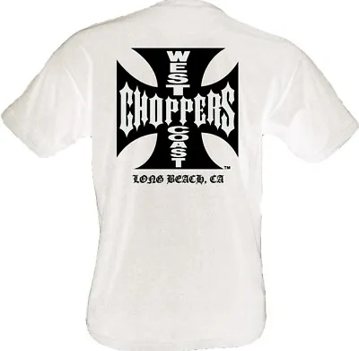 Buy WCC West Coast Choppers T-Shirt Iron Cross White • 28.04£