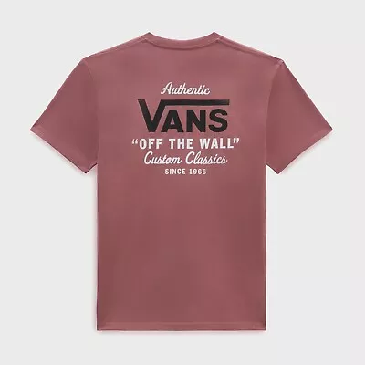 Buy VANS - Mens Holder ST Classic T-Shirt - Withered Rose/Black - Short Sleeve Tee • 32£