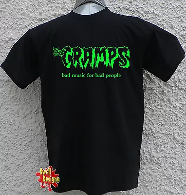 Buy THE CRAMPS Bad Music For Bad People Punk Goth Rock Indie T Shirt ALL SIZES • 14.99£