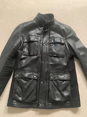 Buy John Varvatos Mens Leather Field Jacket 40  Chest Size . • 299£