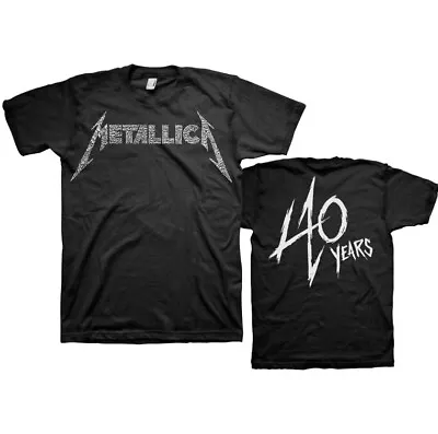 Buy Metallica Official 40 Years Anniversary T-Shirt New XL, XXL • 13.50£