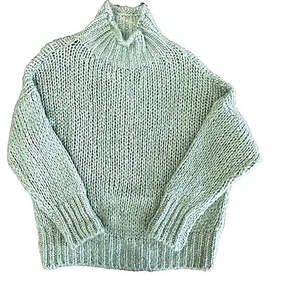 Buy La Petite Maille Women's Size S/M Soft Blend Sweater Pale Green Sweater Italy • 28.34£