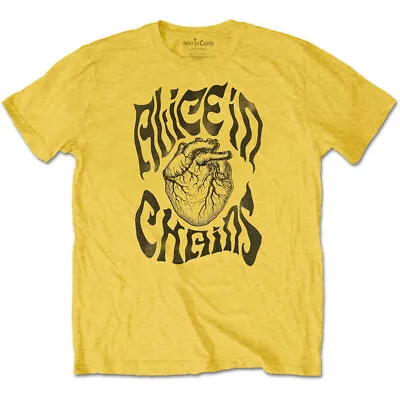 Buy Alice In Chains Transplant Yellow T-Shirt OFFICIAL • 16.59£