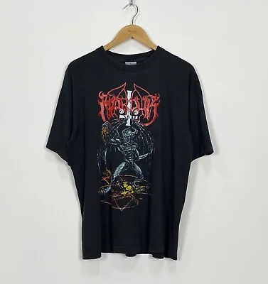 Buy Vintage 2002 Marduk Slay The Nazarene T-shirt Mens Size XL Black Metal Rock Rare • 250£