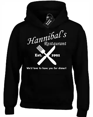Buy Hannibals Restaurant Hoody Hoodie Funny Lecter Cult Movie • 15.99£