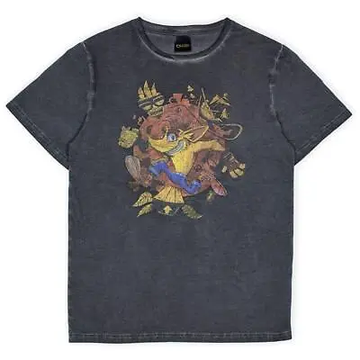 Buy Crash Bandicoot 4 Its About Time, Large Cotton T-Shirt, Oil Wash Shirt • 9.99£