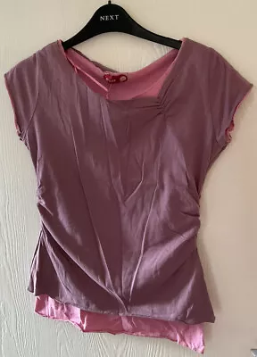 Buy Pilot Womens Purple Pink Double Layer Top Size 8 • 8£