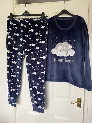 Buy Ladies Disney Fleece Pyjamas Size 16-18 Dumbo. Excellent Condition  • 8.99£