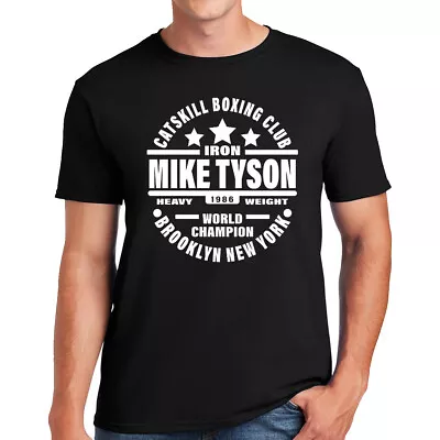 Buy New Iron Mike Tyson 1986 T-Shirt Catskill Boxing Club Brooklyn New York Top Tee • 13.95£