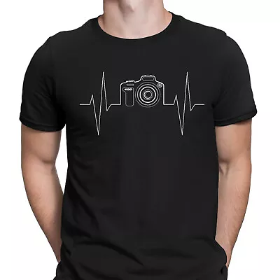 Buy Camera Heartbeat Photography Cool Flash Love Passion Mens T-Shirts Tee Top #D • 9.99£