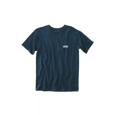 Buy T-shirt Universal Men Vans Left Chest Logo VN0A3CZENAV1 Navy Blue • 133.20£
