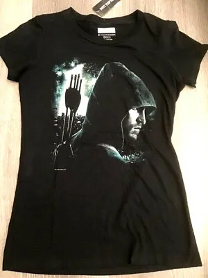 Buy The CW DC Comics Green Arrow Black T-Shirt - Ladies Small Size New Condition • 13.25£