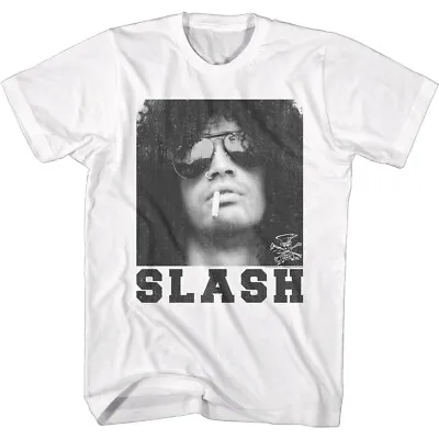 Buy Slash Smoking Cigarette Photo Men's T Shirt Heavy Metal Music Merch • 39.89£