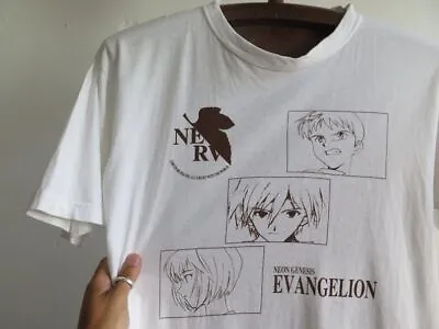 Buy Neon Genesis Evangelion T Shirt NERV Anime Japanese Animation Tee Rare Japanese • 43.07£
