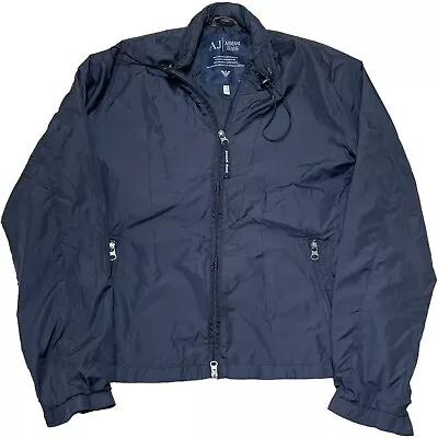 Buy Armani Jeans Jacket XXL 2XL Black Softshell Windbreaker Casual  • 35£