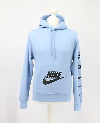 Buy Nike Sportswear Standard Issue Men Hoodie Uk Xs Leeche Blue Rrp £60 H Fj0552-472 • 20.40£