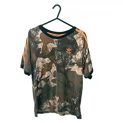 Buy Adidas Tree Camo All Over Print T-shirt Size Men’s Small • 16.99£