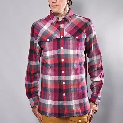 Buy MAKIA Clothing Multicolor Flannel Shirt - Mens - Medium - Red Check  • 24.99£