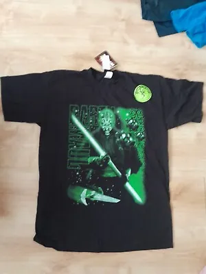 Buy Vintage Star Wars Darth Maul T-Shirt Size Large Black Glow In The Dark • 30£