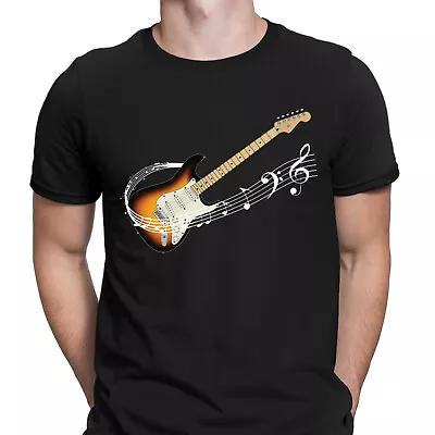Buy Guitar Notes Electric Guitarist Player Rock Musician Novelty Mens T-Shirts #DNE • 13.49£