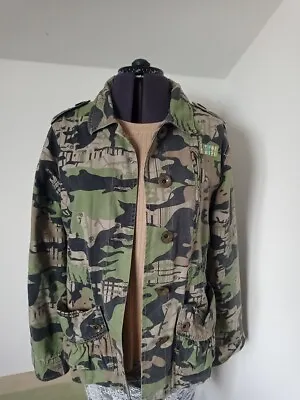 Buy Ladies Billabong Jacket In Camouflage Print. Size 5. Uk 12-14 • 19.99£