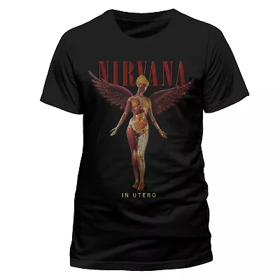 Buy Nirvana In Utero Kurt Cobain Official Rock Heavy Metal Tee T-Shirt Mens Unisex • 20.56£