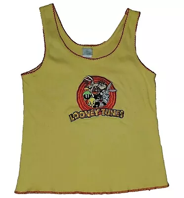 Buy Vintage Looney Tunes Womens Tank Top Crop Sleeveless Shirt Girls Large • 14.95£