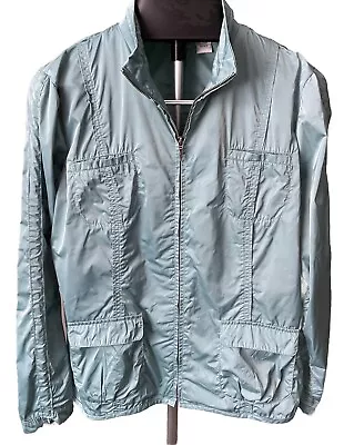 Buy Chicos Zenergy Size 2 Jacket Windbreaker Sage Green Zip Up • 16.06£