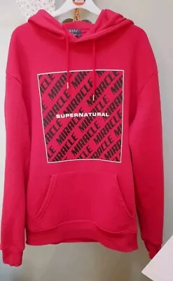 Buy 🌸Primark Mens Red Supernatural Logo Hoodie Sweatshirt Size Large  • 3.50£