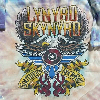 Buy Lynyrd Skynyrd Exit 111 T-Shirt Tie Dye 2019 Music Festival Lineup Tee 2XL XXL • 35.44£