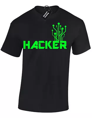 Buy Hacker Mens T Shirt Tee Pc Gamer Gaming Computer Programmer Gift Coding Code • 7.99£