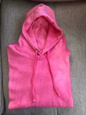 Buy Womens Pink Oil Washed Hoodie Plus Size 24 26 28 30 32 34 Ladies Hoody 3X 4X 5X  • 22£