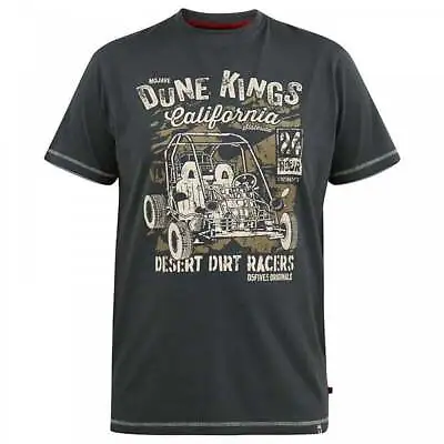 Buy Mens Plus Size D555 Bennett 'Dune Kings Buggy' T-Shirt Khaki 2XL-6XL • 20.49£