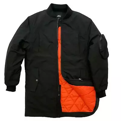 Buy Men's Longline MA1 Padded Bomber Jacket Diamond Quilted Coat • 19.95£