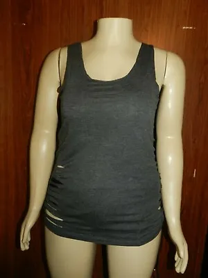 Buy Toto Collections Women’s 2X Top Gray S/L Shredder Tank Gray Color New With Tags! • 11.36£