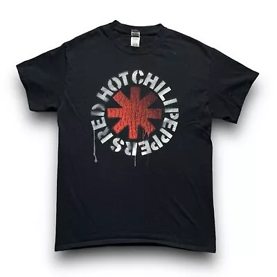 Buy Mens Gildan Red Hot Chilli Peppers Black Roundneck T-Shirt Medium • 15£