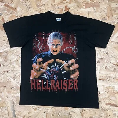 Buy Hellraiser Movie Single Stitch T Shirt Mens XL Black T3-25 • 39.95£