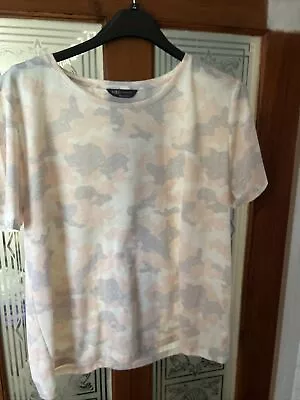 Buy Marks And Spencer Ladies Camouflage Pattern T Shirt Pastel Colours Uk 16  • 2.75£
