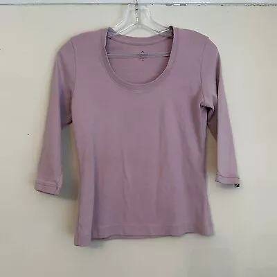 Buy Spirit Of The Andes T-shirt Size Small Pink Prima Cotton 3/4 Sleeve Scoop Neck • 8.75£