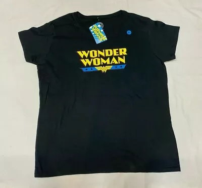 Buy Dc Comics Wonder Woman Classic Logo  Tshirt Mens Black  • 13.04£