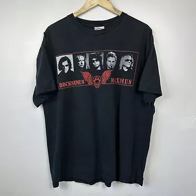 Buy Vintage 2002 Aerosmith T-Shirt, Music, Black, Fits Size Mens XL • 49.95£