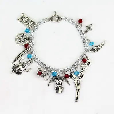 Buy Supernatural Spn Charm Bracelet Metal Bracelets Unisex Jewelry Bracelet Cosplay • 8.69£