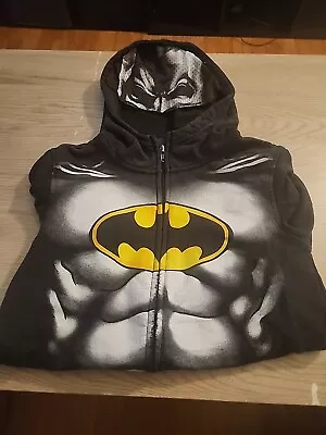 Buy Batman Zip Up Hoodie Size 7 Sweatshirt Child Kid Dc Comics • 6.31£