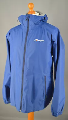 Buy Men's Blue Berghaus Hydroshell Lightweight Hooded Waterproof Jacket Size L. • 26£
